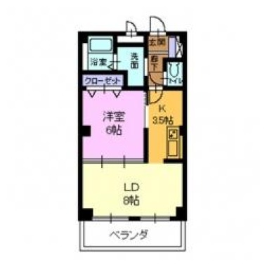 フォブールイノツ 203の間取り図