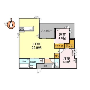 エグレットテラス 203の間取り図