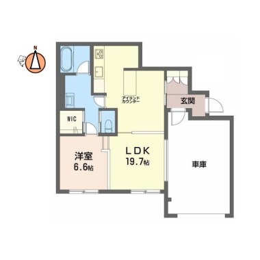 ベレオ南佐古 102の間取り図