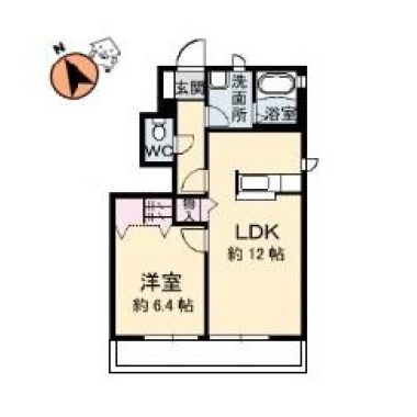 シャーメゾン大森 A棟 A102の間取り図