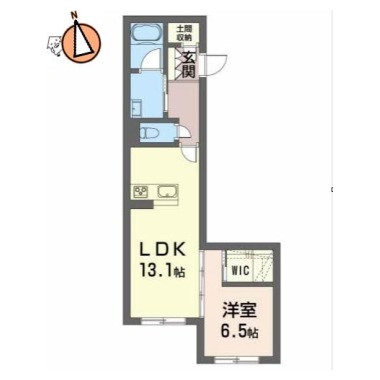 グランフォーレ蔵本 102の間取り図