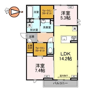 アーネスト安宅 102の間取り図