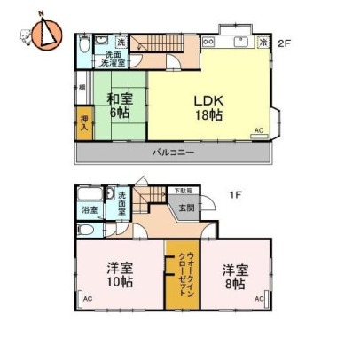 山城町戸建 1の間取り図
