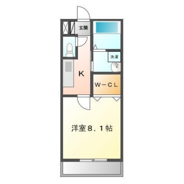 ボヌールピエス 103の間取り図