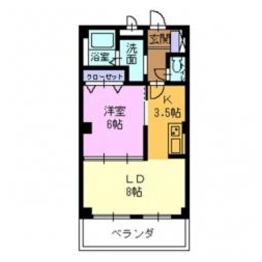 フォブール沖洲 202の間取り図