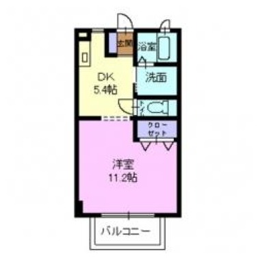 フォブール矢三 202の間取り図