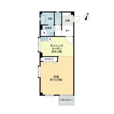 フォブール矢三 205の間取り図