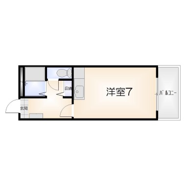 南昭和町 マンション 1R 306の間取り図