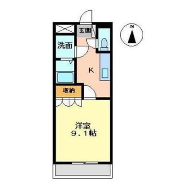 インぺリアルコート国府 201の間取り図