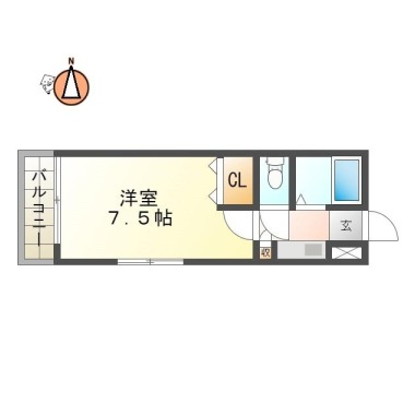 シーズンテラス山城 205の間取り図