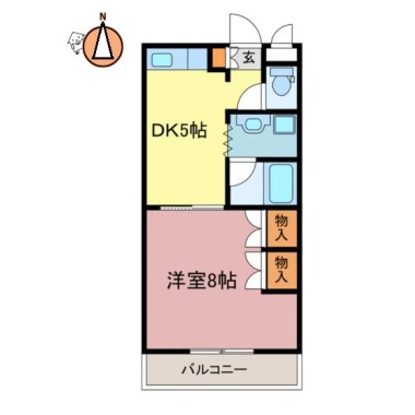 シャルマンハイツ内浜 103の間取り図