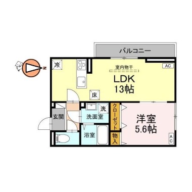 アーバンライフヒロ沖浜 101の間取り図