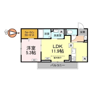 アーバンライフヒロ沖浜 103の間取り図