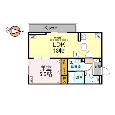 アーバンライフヒロ沖浜 105の間取り図