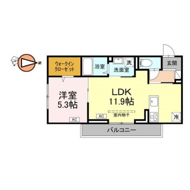アーバンライフヒロ沖浜 303の間取り図