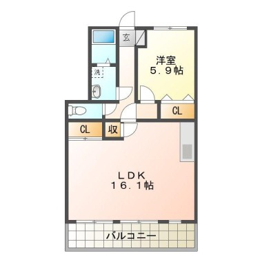 タカラハイツ 102の間取り図