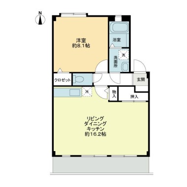 タカラハイツ 203の間取り図