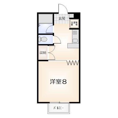 クリスタルハイツ 204の間取り図