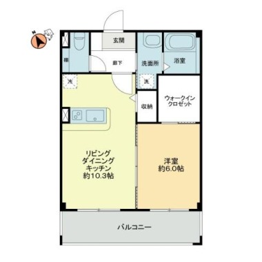 フォブールマドカ 102の間取り図
