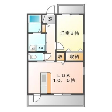 フォブールマドカ 207の間取り図