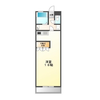 住吉 マンション 1R 101の間取り図