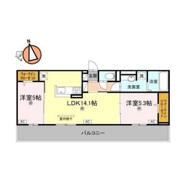 サンセール問屋町II 302の間取り図