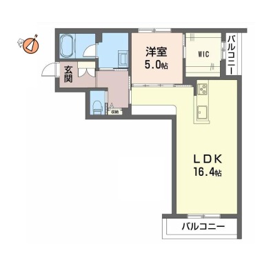 Madison de SORA(メゾン ド ソラ) 201の間取り図