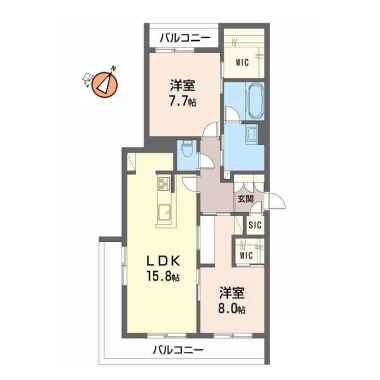 Madison de SORA(メゾン ド ソラ) 303の間取り図