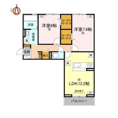 ヴィクトリア エディ 101の間取り図