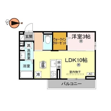 ドリーム庄町II 302の間取り図