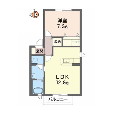 シャーメゾン昭和 II棟 206の間取り図