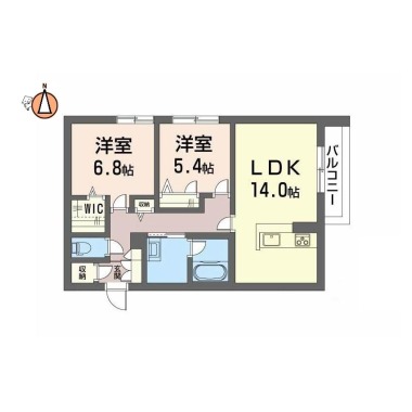 グリナージュ 201の間取り図