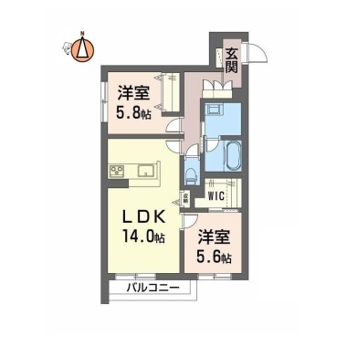 グリナージュ 205の間取り図