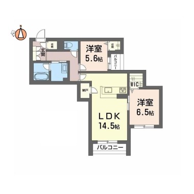 グリナージュ 208の間取り図