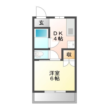 リーエ蔵本 202の間取り図