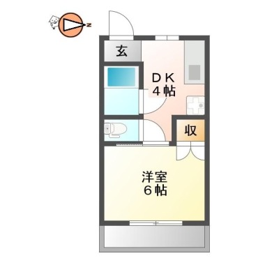 リーエ蔵本 301の間取り図