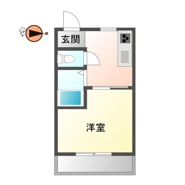 リーエ蔵本 305の間取り図