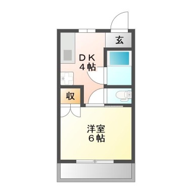 リーエ蔵本 308の間取り図