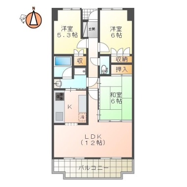 サーパス城東 1002の間取り図