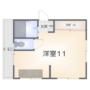 MONOビル 4Aの間取り図