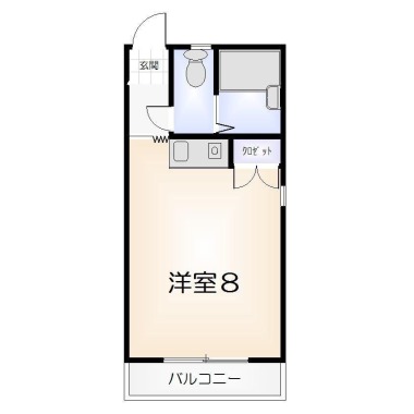 スプリングハイツイースト 201の間取り図