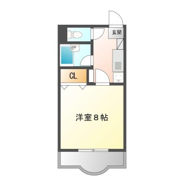 コスモハイムII 302の間取り図