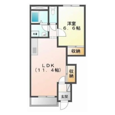 リバーサイド本条 101の間取り図