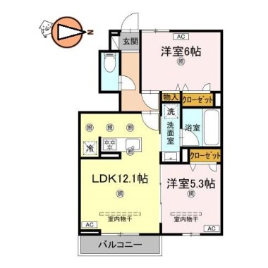 HICOII 105の間取り図