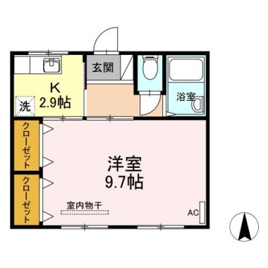 新浜マンション 301の間取り図