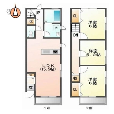 LiveStyleIII C棟 101の間取り図