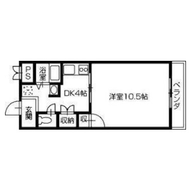 K’sガーデン住吉 309の間取り図