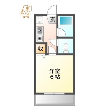 レジデンス徳島 109の間取り図
