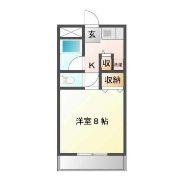 レジデンス徳島 415の間取り図