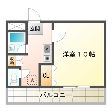 レジデンス徳島 601の間取り図